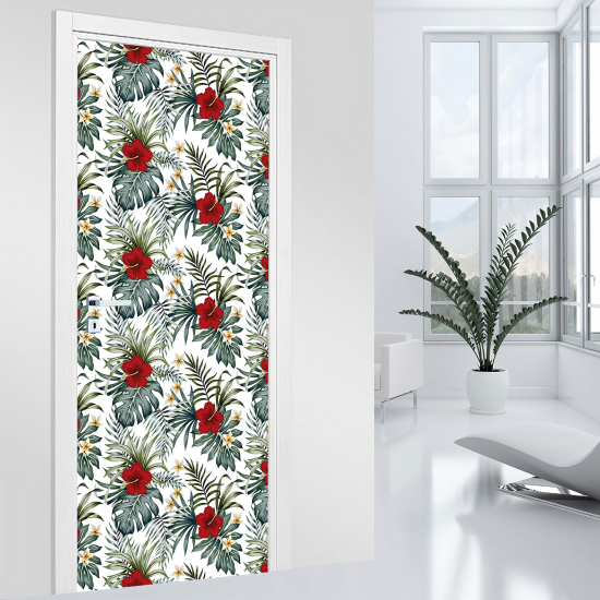 Vinilo Adhesivo para puerta - Flores
