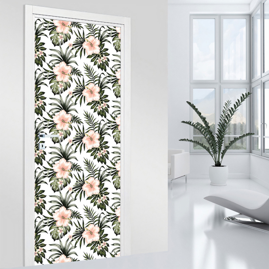 Vinilo Adhesivo para puerta - Flores