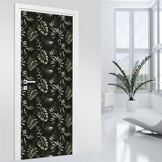 Vinilo Adhesivo para puerta - Flores