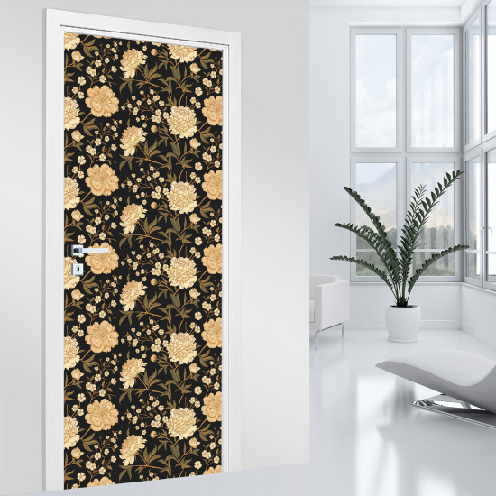 Vinilo Adhesivo para puerta - Flores