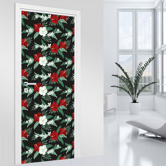 Vinilo Adhesivo para puerta - Flores
