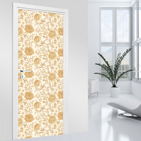 Vinilo Adhesivo para puerta - Flores