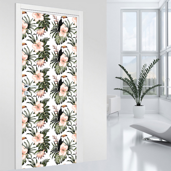 Vinilo Adhesivo para puerta - Flores