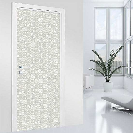 Vinilo Adhesivo para puerta - Flores