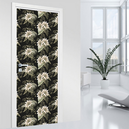 Vinilo Adhesivo para puerta - Flores