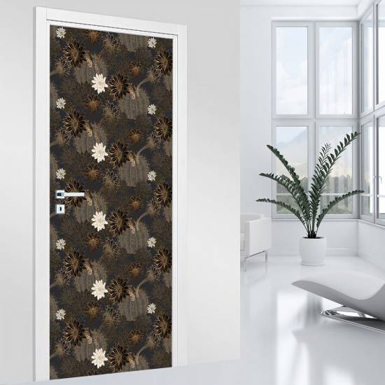 Vinilo Adhesivo para puerta - Flores