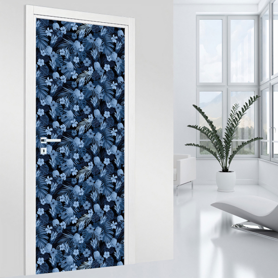 Vinilo Adhesivo para puerta - Flores