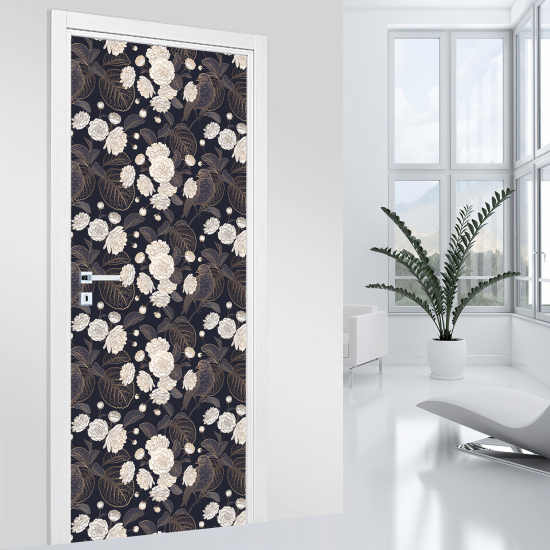 Vinilo Adhesivo para puerta - Flores