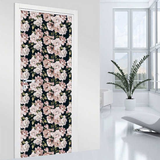 Vinilo Adhesivo para puerta - Flores