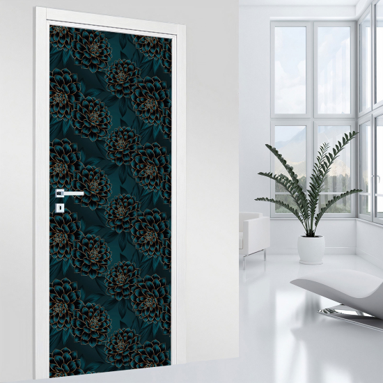 Vinilo Adhesivo para puerta - Flores