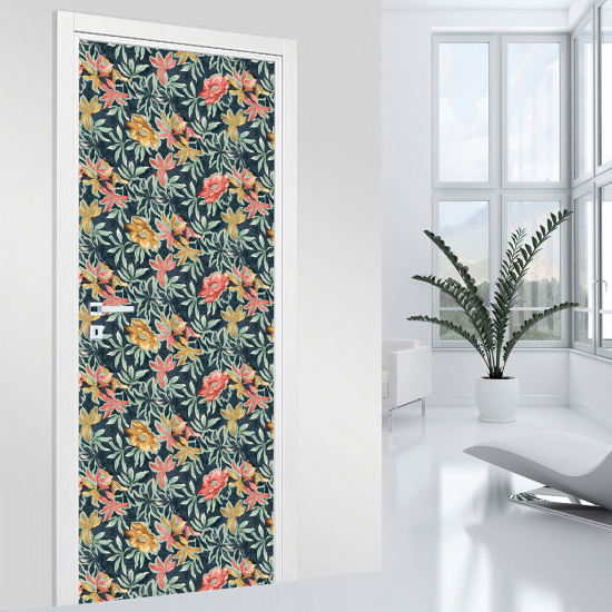 Vinilo Adhesivo para puerta - Flores