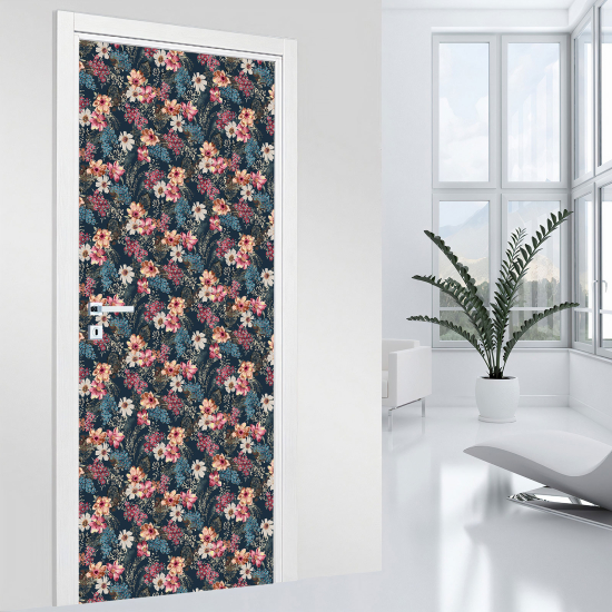 Vinilo Adhesivo para puerta - Flores
