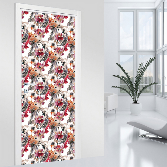 Vinilo Adhesivo para puerta - Flores