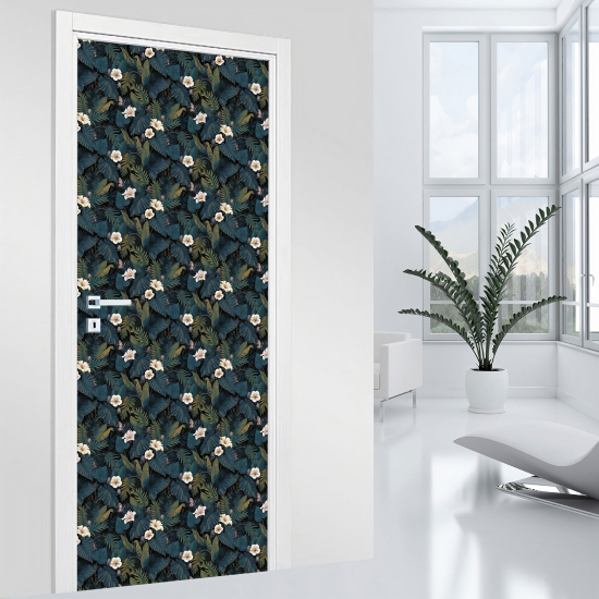 Vinilo Adhesivo para puerta - Flores