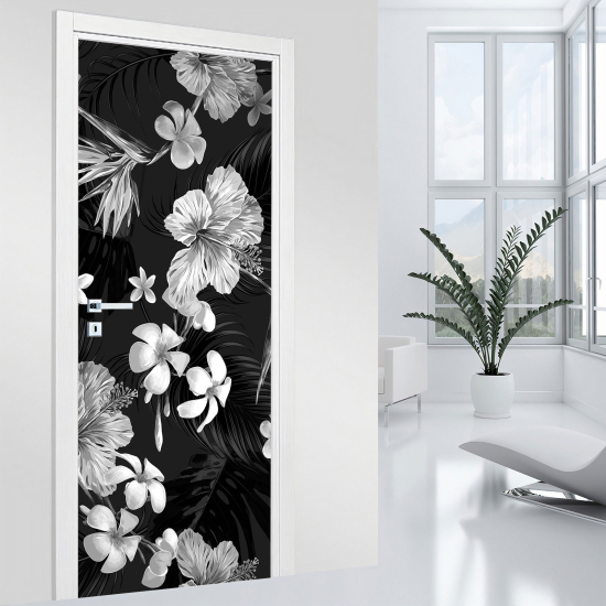 Vinilo Adhesivo para puerta - Flores