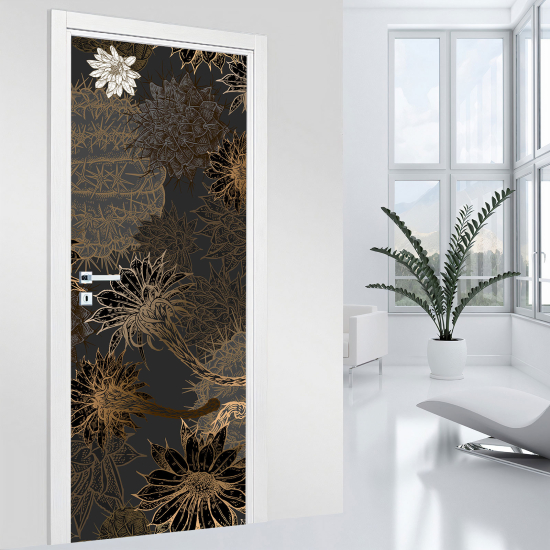 Vinilo Adhesivo para puerta - Flores