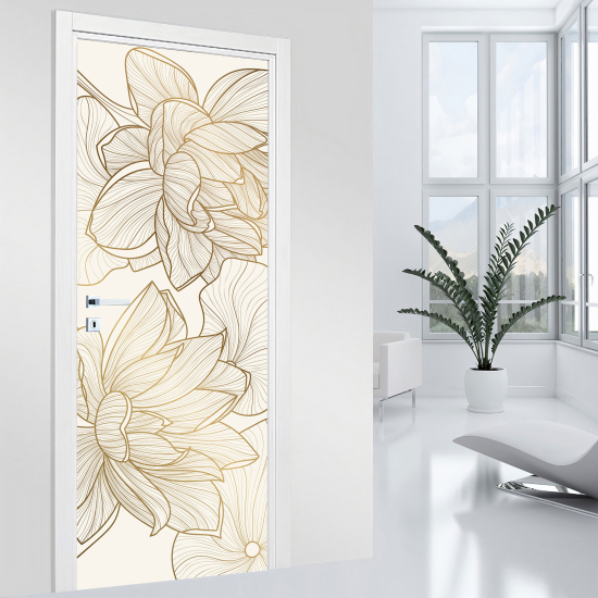 Vinilo Adhesivo para puerta - Flores