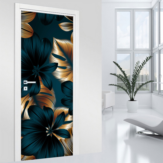 Vinilo Adhesivo para puerta - Flores