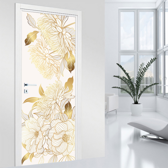 Vinilo Adhesivo para puerta - Flores