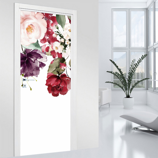 Vinilo Adhesivo para puerta - Flores
