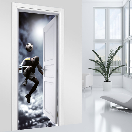 Vinilo Adhesivo para puerta - Futbolista