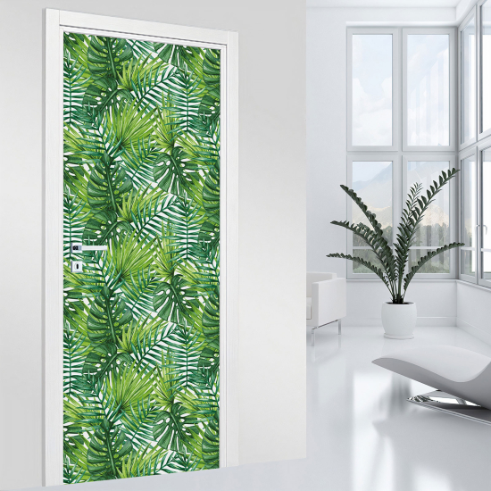 Vinilo Adhesivo para puerta - Hojas