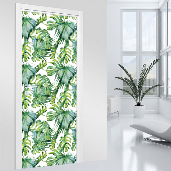 Vinilo Adhesivo para puerta - Hojas