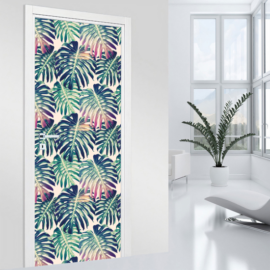 Vinilo Adhesivo para puerta - Hojas