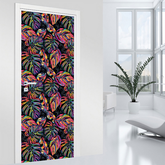 Vinilo Adhesivo para puerta - Hojas