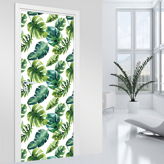 Vinilo Adhesivo para puerta - Hojas