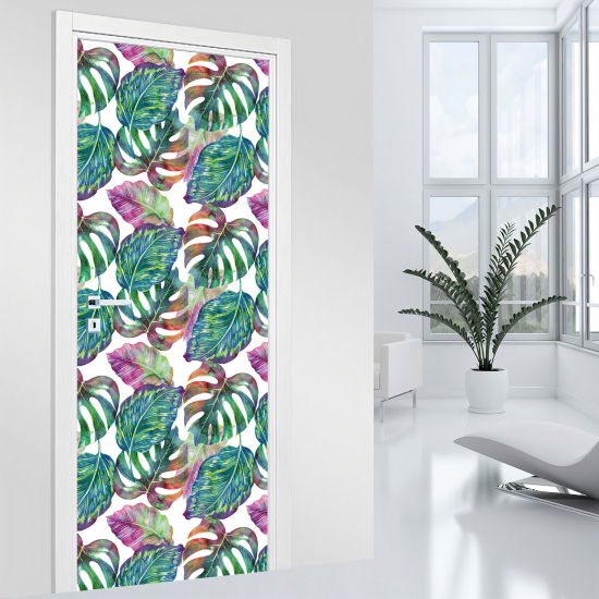 Vinilo Adhesivo para puerta - Hojas