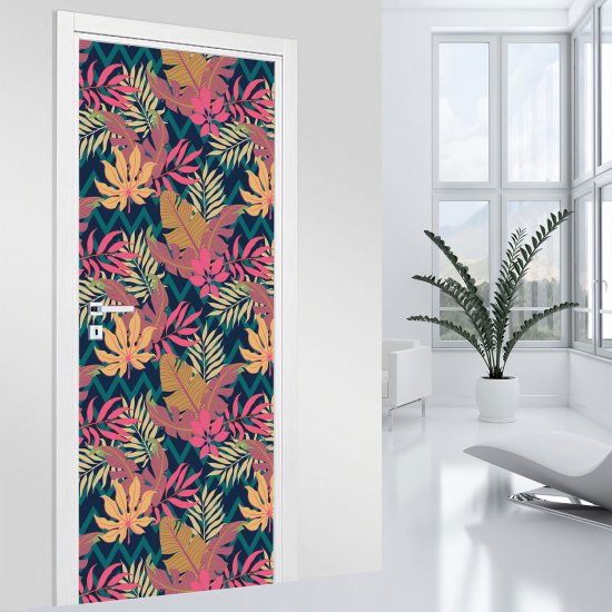 Vinilo Adhesivo para puerta - Hojas