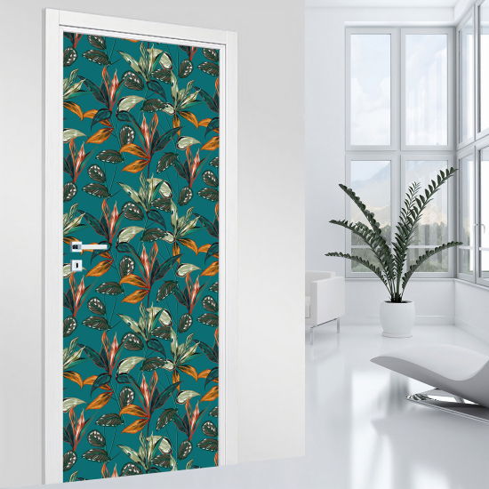 Vinilo Adhesivo para puerta - Hojas