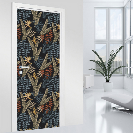 Vinilo Adhesivo para puerta - Hojas