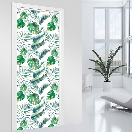 Vinilo Adhesivo para puerta - Hojas