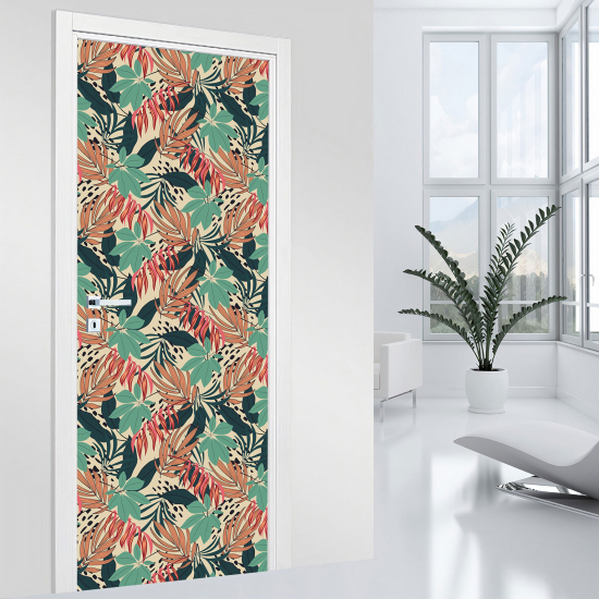 Vinilo Adhesivo para puerta - Hojas