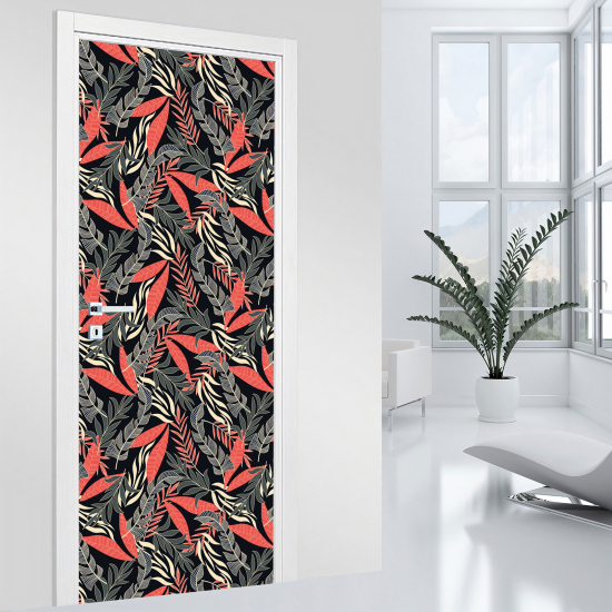 Vinilo Adhesivo para puerta - Hojas