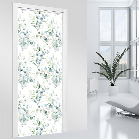 Vinilo Adhesivo para puerta - Hojas