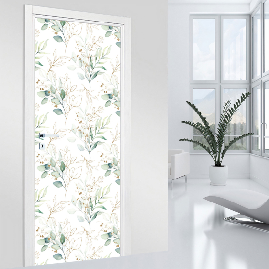 Vinilo Adhesivo para puerta - Hojas