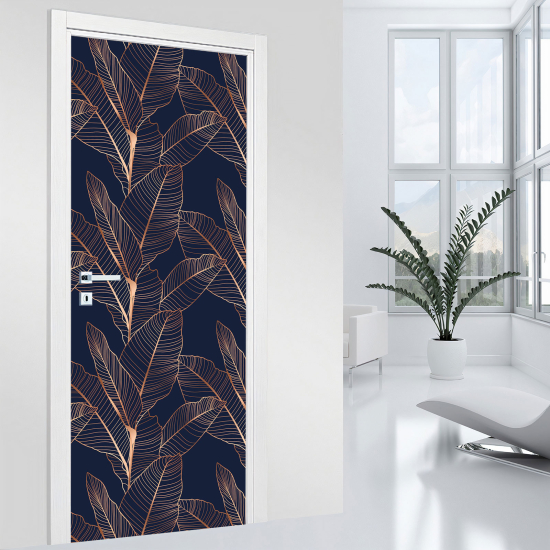 Vinilo Adhesivo para puerta - Hojas