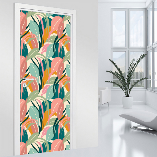 Vinilo Adhesivo para puerta - Hojas