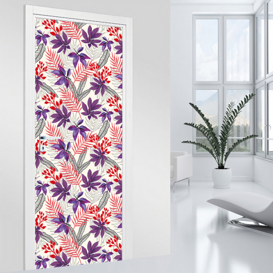 Vinilo Adhesivo para puerta - Hojas