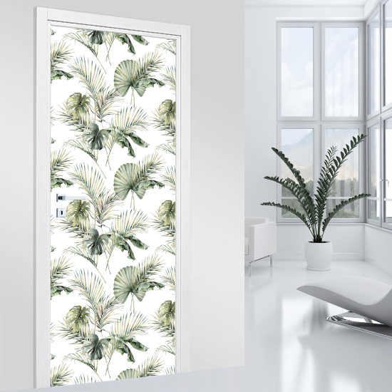 Vinilo Adhesivo para puerta - Hojas