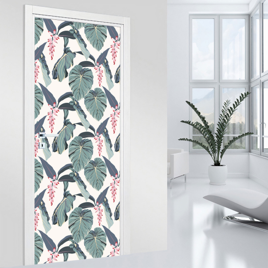 Vinilo Adhesivo para puerta - Hojas
