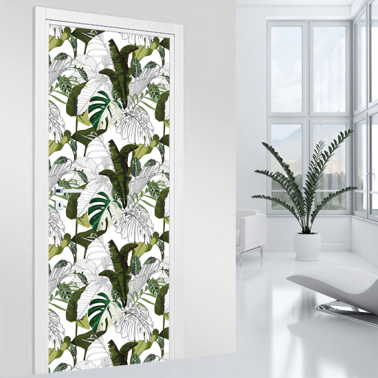 Vinilo Adhesivo para puerta - Hojas