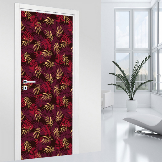 Vinilo Adhesivo para puerta - Hojas