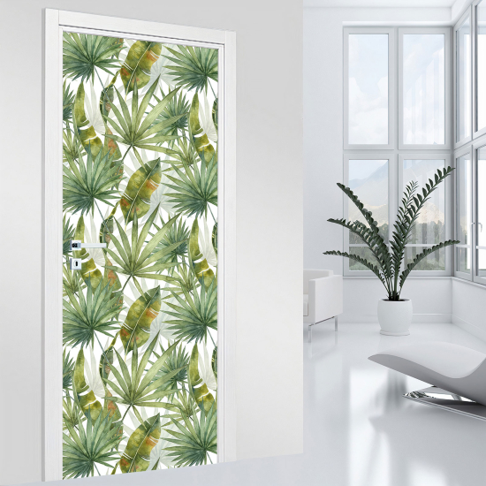 Vinilo Adhesivo para puerta - Hojas
