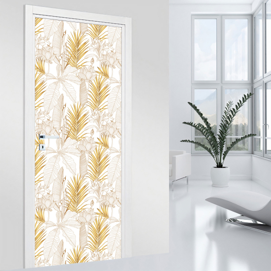 Vinilo Adhesivo para puerta - Hojas