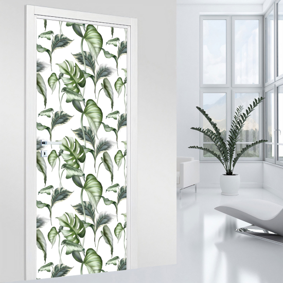 Vinilo Adhesivo para puerta - Hojas