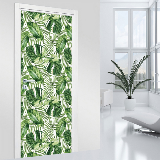 Vinilo Adhesivo para puerta - Hojas